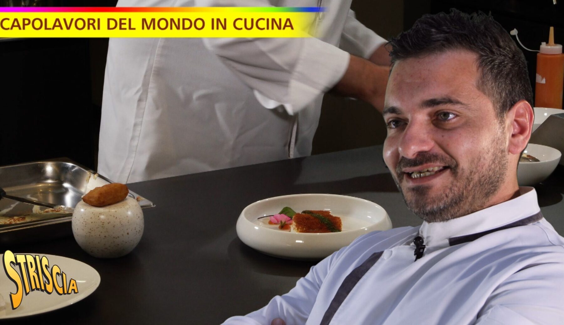Stasera a Striscia, nella rubrica “Capolavori del mondo in cucina”, il “Baccalà al pil pil e trippa” di Alfonso D’Auria