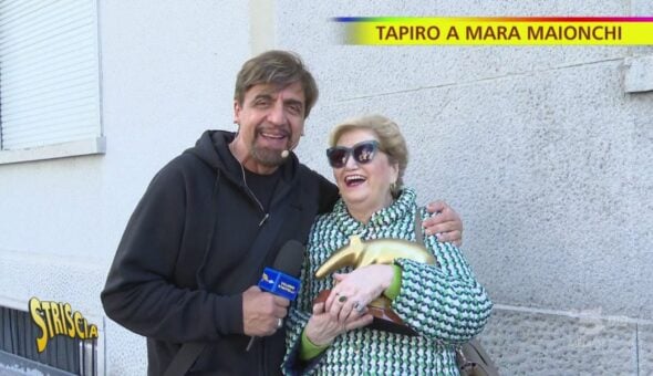 Mara Maionchi, Tapiro per lo scontro con Tiziano Ferro