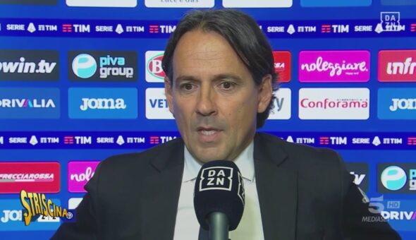 A Striscia lo striscione Inzaghi ringrazia tre volte