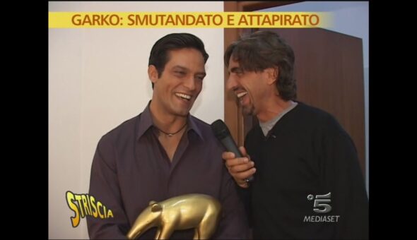 Tapiro smutandato a Gabriel Garko