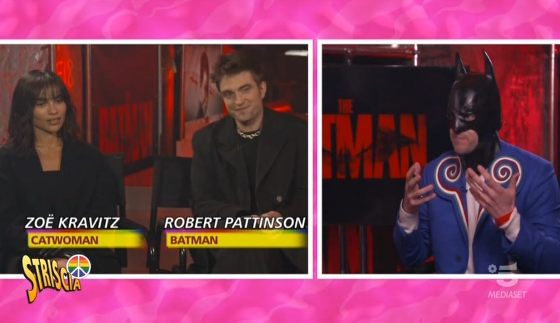 Batman Day 2024, il Bat-Segnale sarà proiettato in zona Navigli-Darsena a Milano. Rivediamo l’intervista di Trombetta a Pattinson e Kravitz protagonisti dell’ultimo film