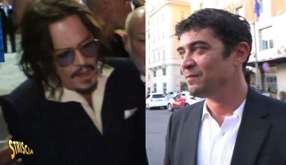 Depp e Scamarcio: il faccia a faccia di Jack Sparrow con Lucci, i Tapiri d’oro dell’attore pugliese e l’ospitata in tandem per il film Modì