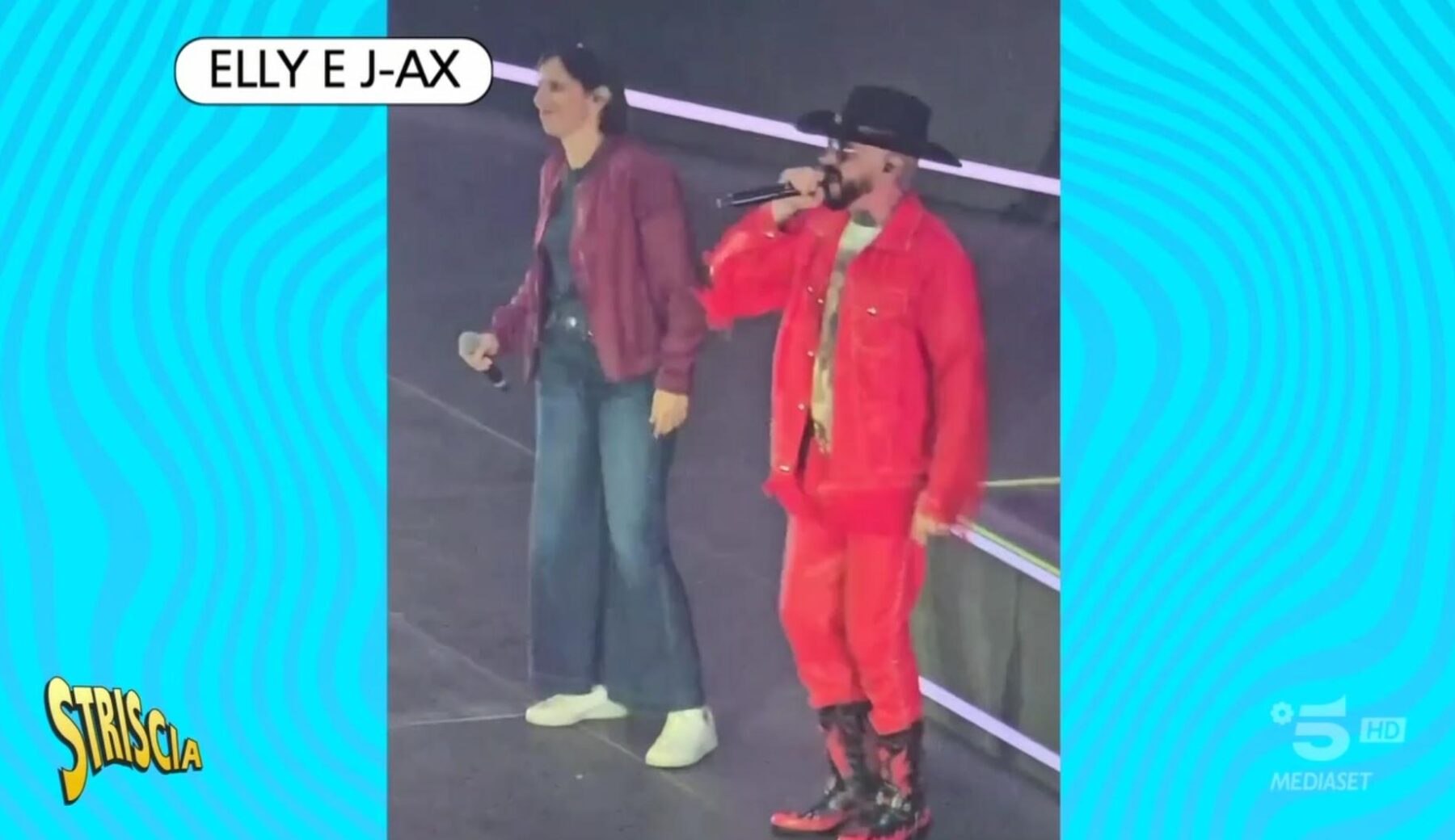 Quando i politici ce le cantano: a Striscia Elly si sdoppia e passa da J-Ax alla piazza di Montecitorio, dove sfida i colleghi a colpi di dissing