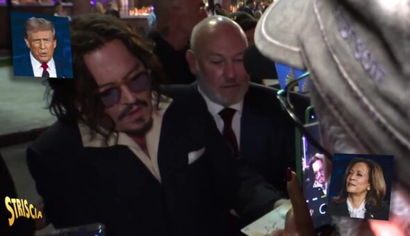 Stasera a Striscia: «Johnny, Kamala or Trump?» A Striscia la notizia l'esilarante incontro tra Enrico Lucci e Johnny Depp, l'unica star hollywoodiana che non si sbilancia sulle elezioni USA 2024