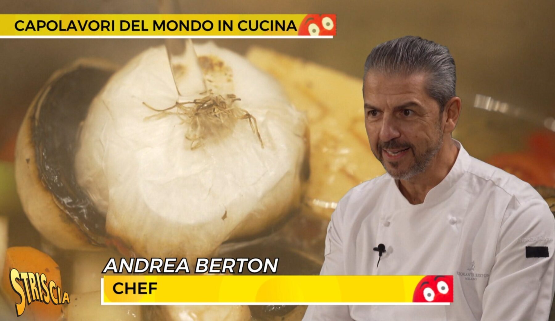 Domani sera a Striscia: “Il minestrone di verdure in brodo” di Andrea Berton