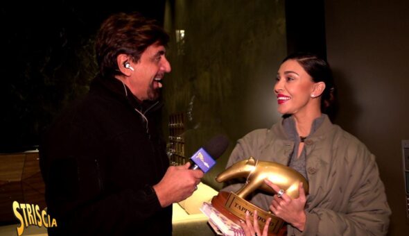 Stasera a Striscia: Tapiro d'oro con corno portafortuna a Belén Rodríguez, scomparsa dai riflettori nell'ultimo anno