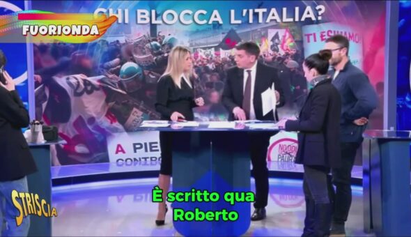 Questa sera a Striscia la notizia clamoroso fuorionda a 