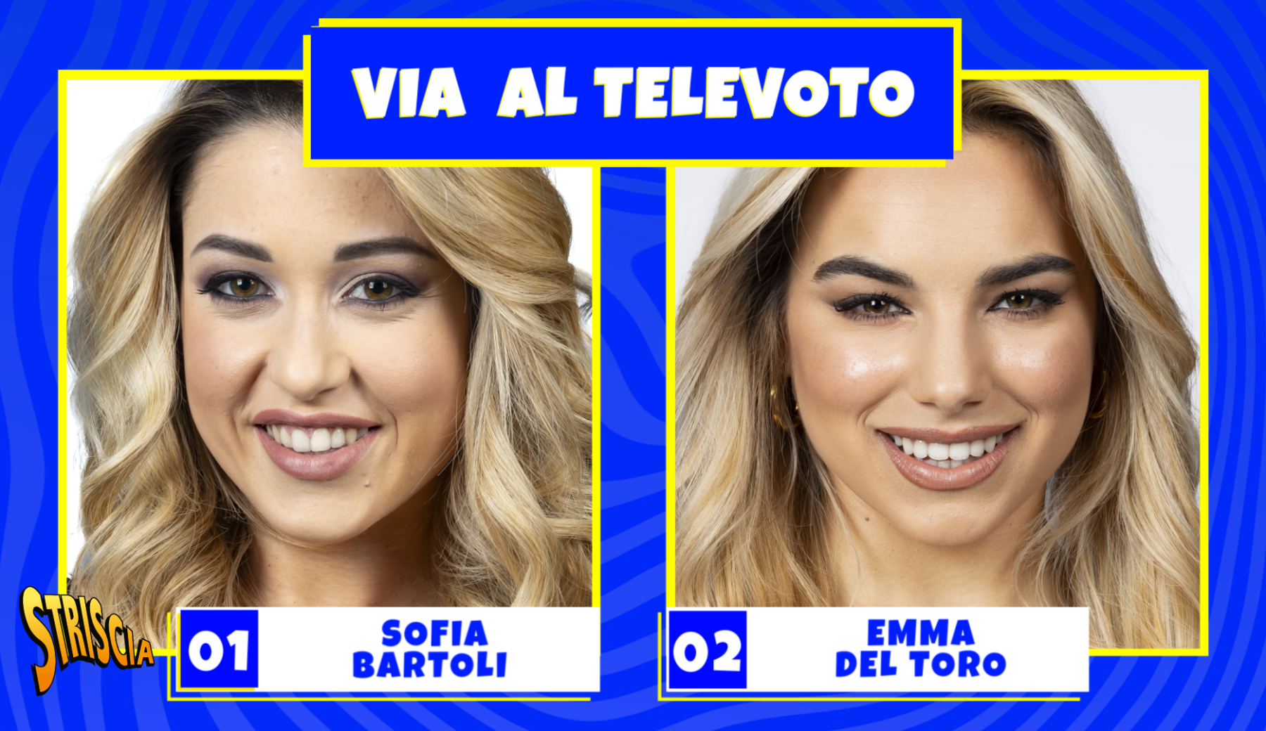 Velina bionda, vota la tua preferita tra Sofia Bartoli e Emma Del Toro durante la diretta di stasera