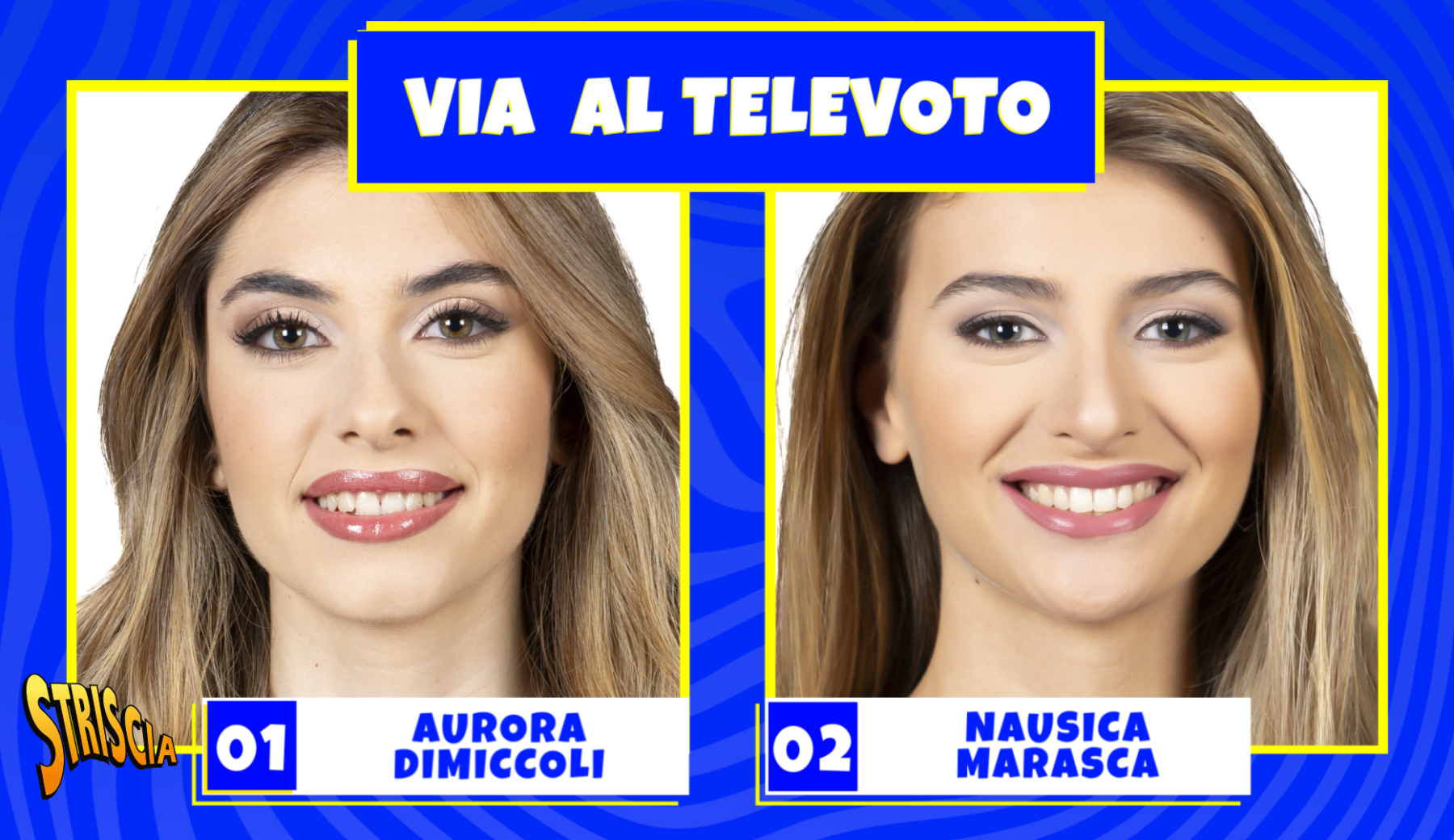 Velina bionda, vota la tua preferita tra Aurora Dimiccoli e Nausica Marasca durante la diretta di stasera