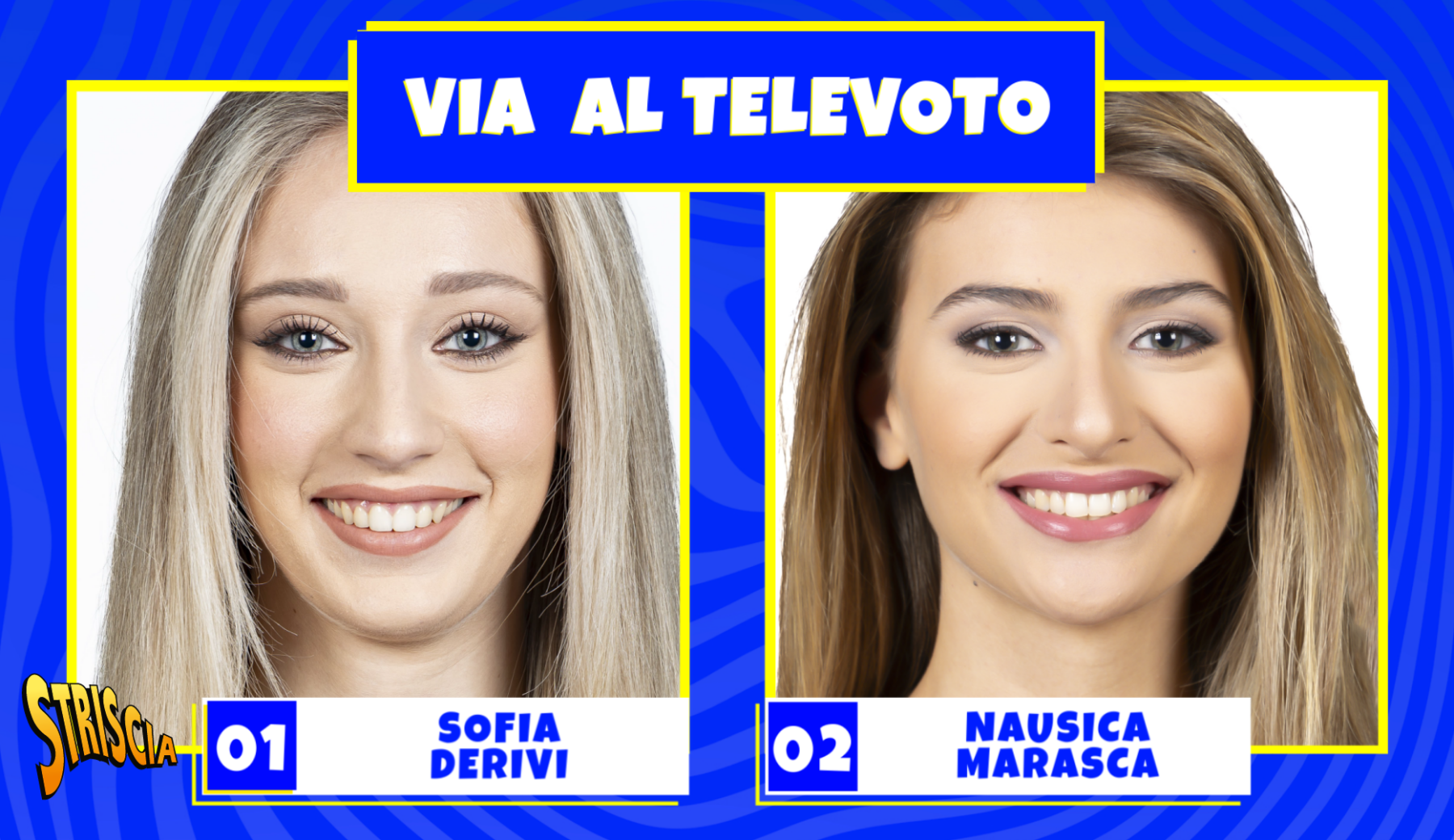 Seconda semifinale per scegliere la Velina bionda di Striscia: vota da casa Sofia Derivi o Nausica Marasca durante la puntata in diretta!