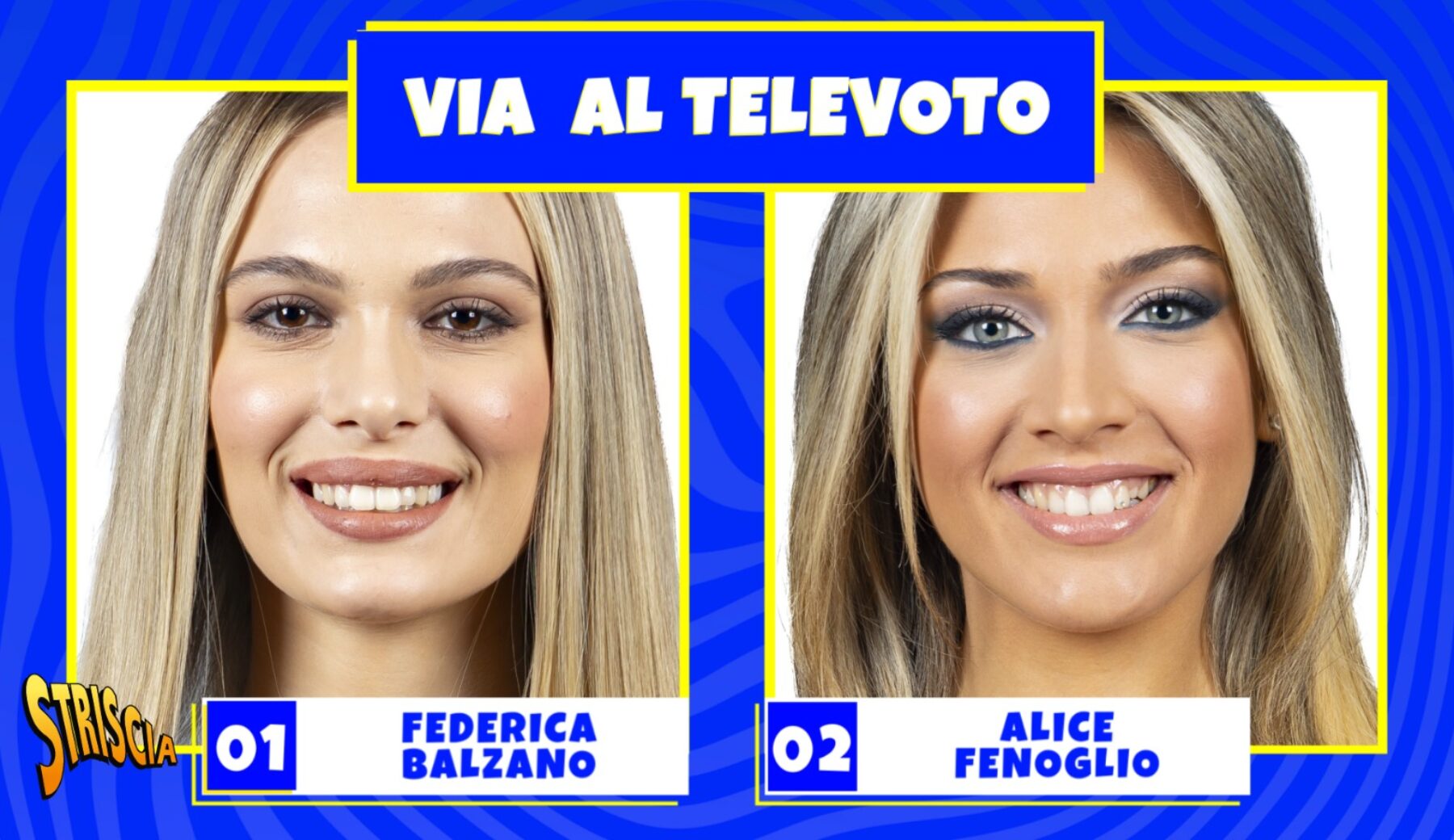 Velina bionda, vota la tua preferita tra Federica Balzano e Alice Fenoglio durante la diretta di stasera