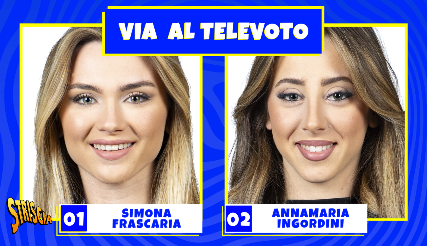 Velina bionda, vota la tua preferita tra Simona Frascaria e Annamaria Ingordini durante la diretta di stasera