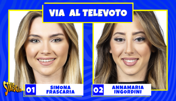 Velina bionda, vota la tua preferita tra Simona Frascaria e Annamaria Ingordini durante la diretta di stasera