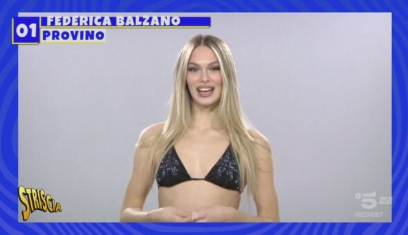 Il provino di Federica Balzano, aspirante Velina Bionda di Striscia