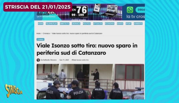 Stasera a Striscia: la sottosegretaria all'interno Wanda Ferro abita non lontano dal far west di Viale Isonzo a Catanzaro.