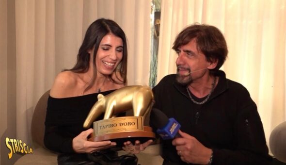 Questa sera a Striscia: Tapiro d'oro a Giorgia per l'inaspettata esclusione dal podio di Sanremo. «Olly ha meritato. La mia vittoria è essere arrivata alla gente»