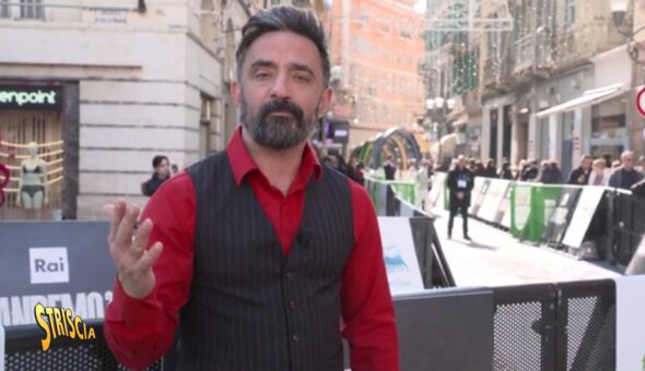 Stasera a Striscia: il Festival è al sicuro. Dopo i servizi del tg satirico, ora vengono effettuati i controlli a ogni varco
