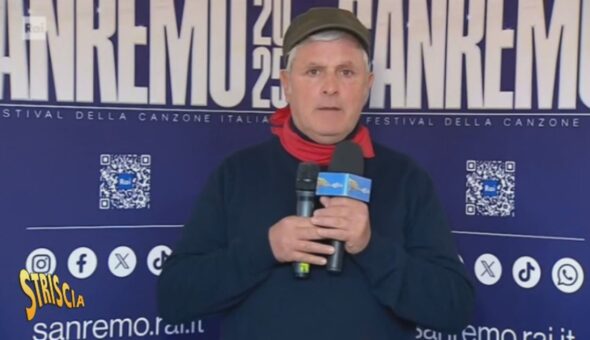 Esclusiva Striscia, Carlo Conti a Enrico Lucci: «Non vorrei Elon Musk sul palco di Sanremo»