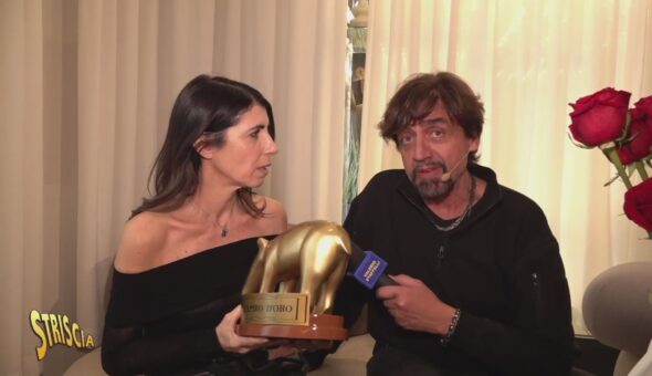 Domani sera a Striscia: Tapiro d'oro a Giorgia per l'inaspettata esclusione dal podio di Sanremo