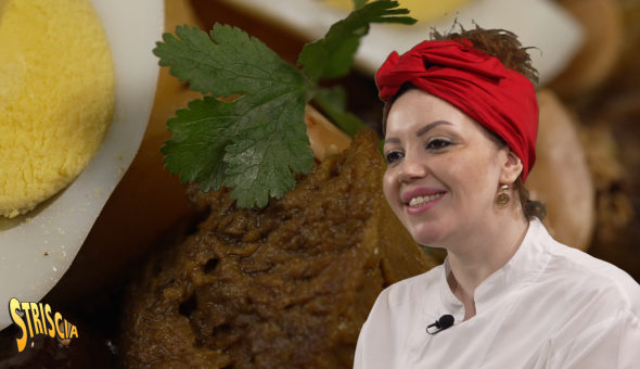 Stasera a Striscia nella rubrica “Capolavori del mondo in cucina” il “Tajine di manzo in agrodolce” di Aziza El Mafdoul