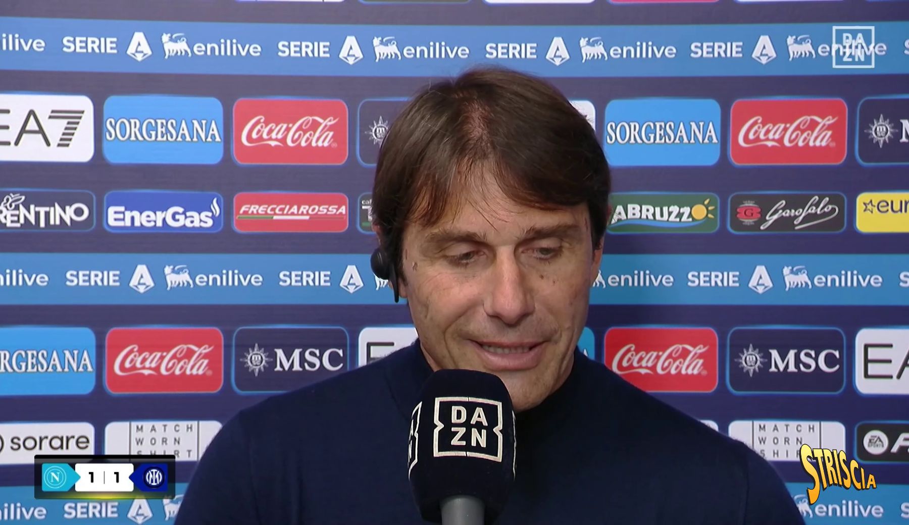 Napoli-Inter, Conte: «Staremo fino alla fine attaccati, non vi dico a cosa…». Godiamoci gli Striscioni di Militello