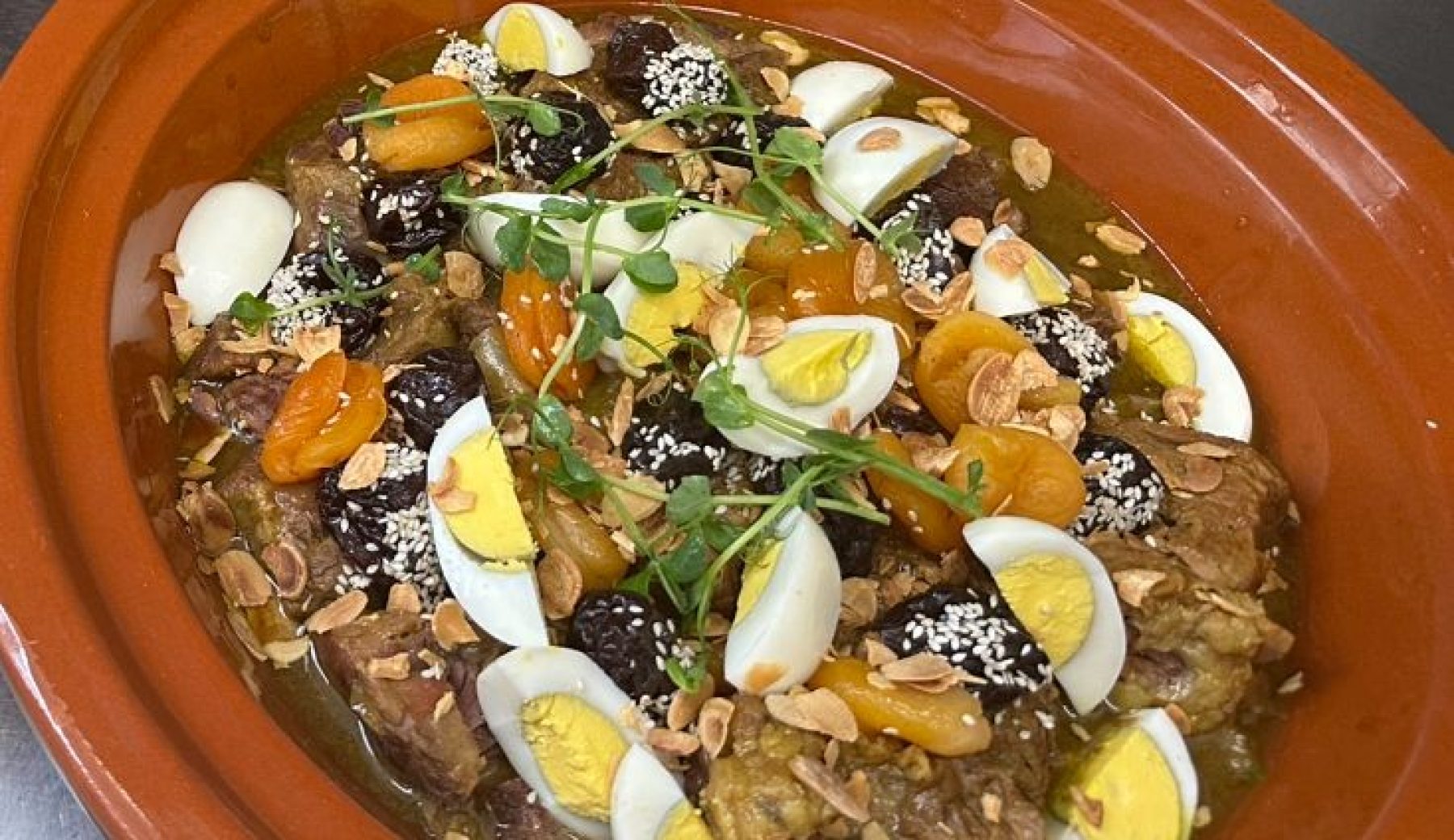 Il “Tajine di manzo in agrodolce” di Aziza El Mafdoul
