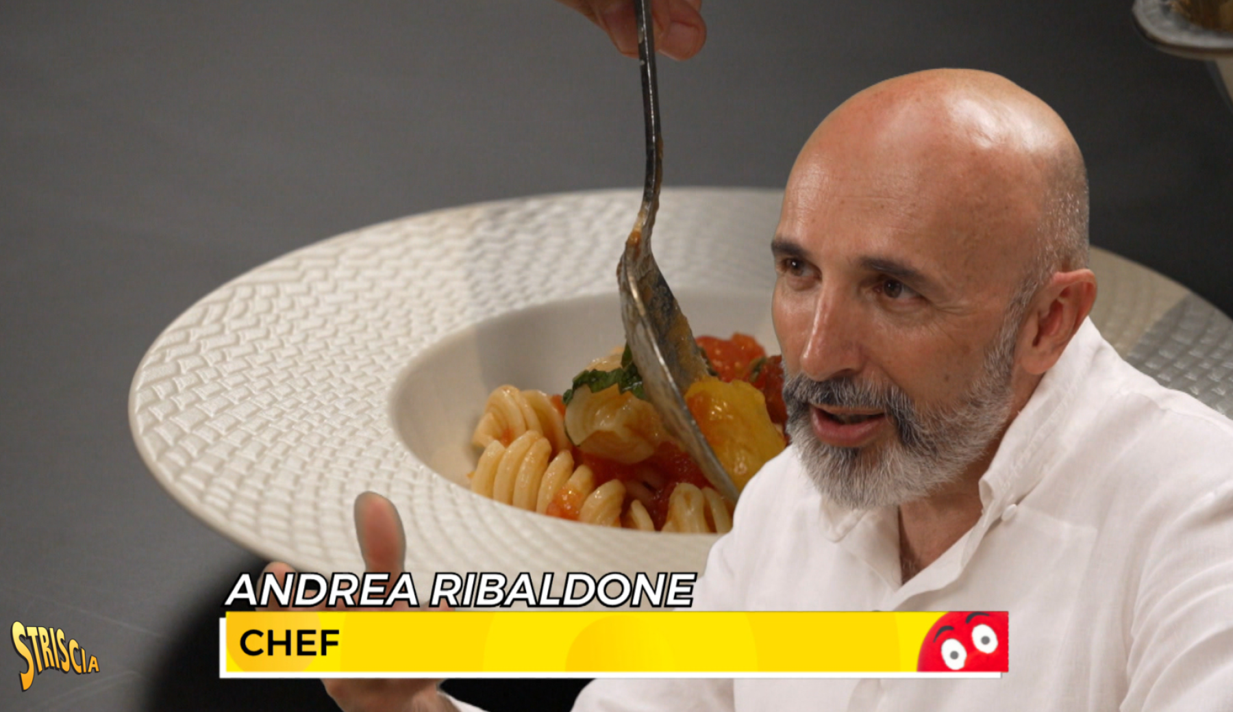 Domani sera a Striscia la “Crudaiola” di Andrea Ribaldone nella rubrica Capolavori del mondo in cucina