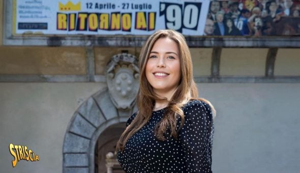 Striscia la notizia e i mitici '90. Vittoria Ricci in visita alla mostra: «Io che sono nata col Gabibbo»