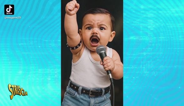 Popstar in pannolino: da Michael Jackson ai Beatles, ecco le baby star grazie all'intelligenza artificiale!