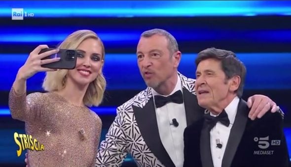 Ferragni e Amadeus, profilo Instagram aperto e mostrato in onda a Sanremo: pubblicità occulta, confermata la multa alla Rai