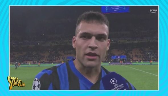 Lautaro Martinez, su con il morale: sorridi come farebbe Lurch della famiglia Addams!