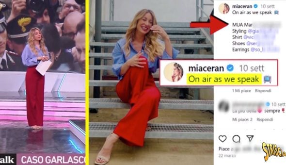 L’Ordine dei giornalisti bacchetta Mia Ceran, pizzicata su Instagram a pubblicizzare il look mostrato a Tv Talk. Oggi a Striscia