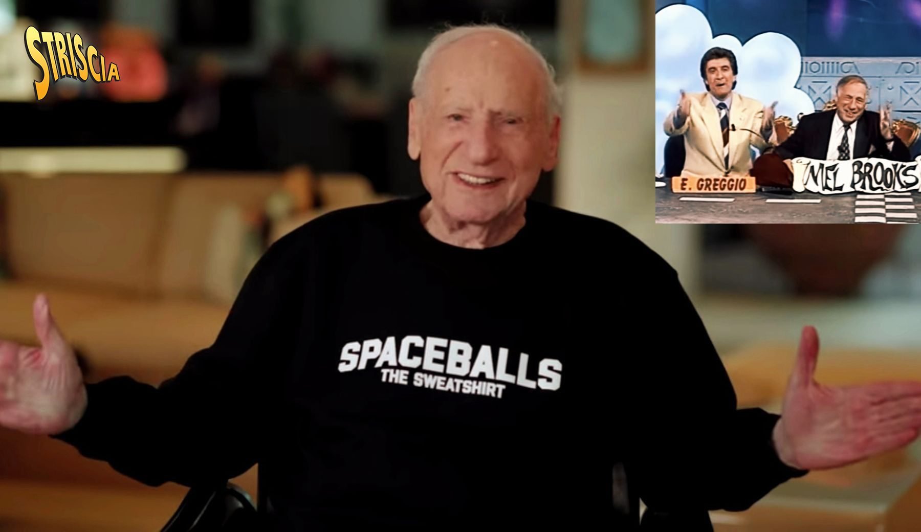 I 99 anni di Mel Brooks il grandissimo attore/regista che reciterà nel sequel di Balle Spaziali. Voi ve lo ricordate a Striscia la notizia?