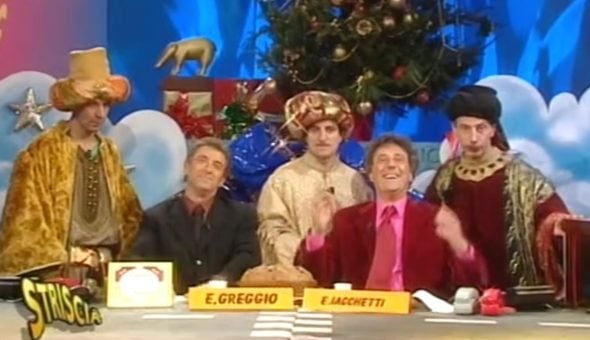 Aldo, Giovanni e Giacomo ossia quegli strani Re Magi che rubavano doni, panettoni e Tapiri a Greggio e Iacchetti