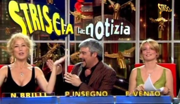 Buon compleanno Pino Insegno! Vent’anni fa al tg satirico con Flavia Vento, Pino Campagna e… le papere di Nancy Brilli