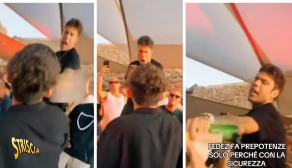 «Fedez fa il prepotente solo perché è con la sicurezza»: gli utenti si scatenano dopo il “calcio” in discoteca