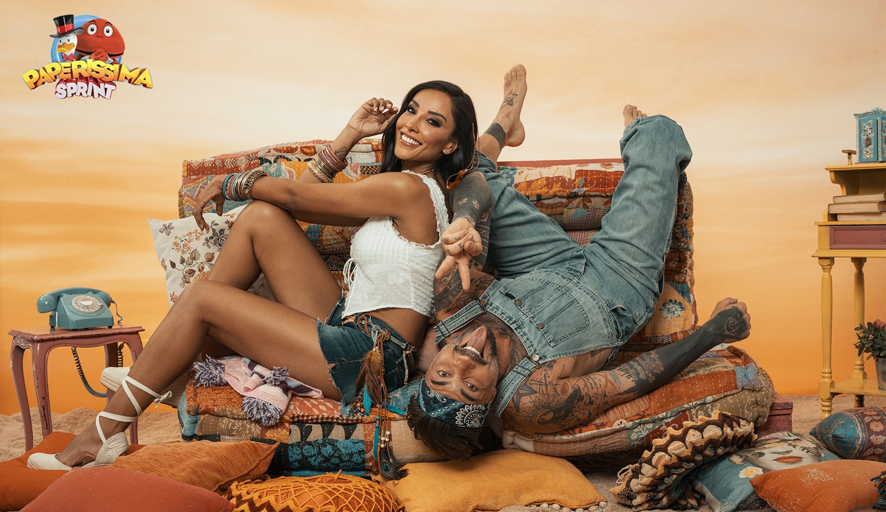 Si ride anche a Ferragosto. A tu per tu con Juliana Moreira e Vittorio Brumotti di Paperissima Sprint. Intervista sulle pagine di Telesette