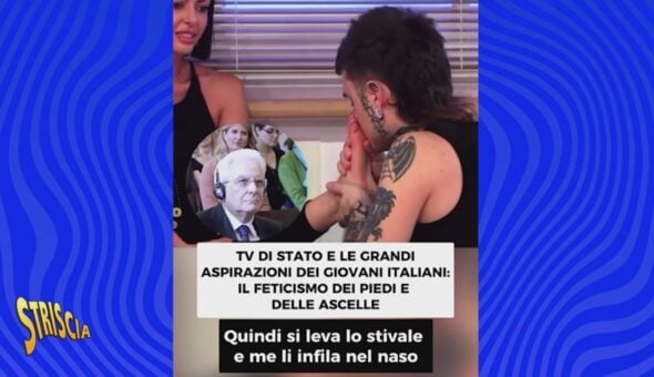 Tv di Stato e le grandi aspirazioni dei giovani italiani: il feticismo dei piedi e delle ascelle
