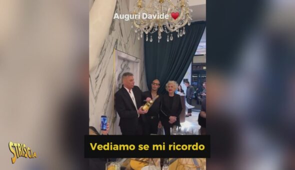 Davide Lacerenza festeggia il compleanno sui social: sciabolate con champagne e carte di credito in bella vista