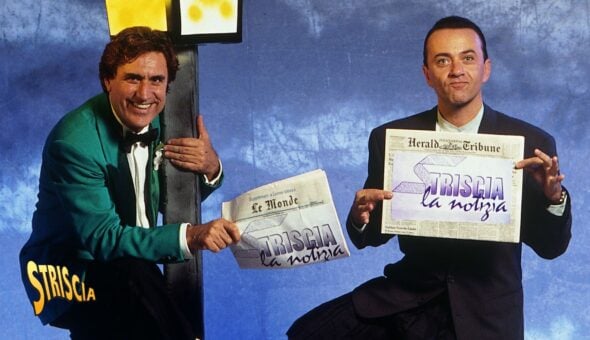 Giorgio Faletti e la mitica conduzione con Lando Buzzanca: Striscia 1991