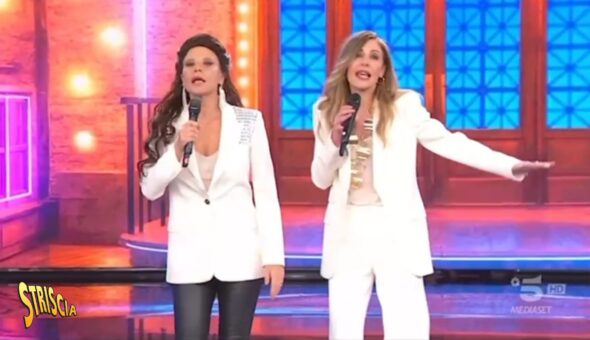 Mentana commenta l’esibizione del duo Fagnani-Maria a Ballando