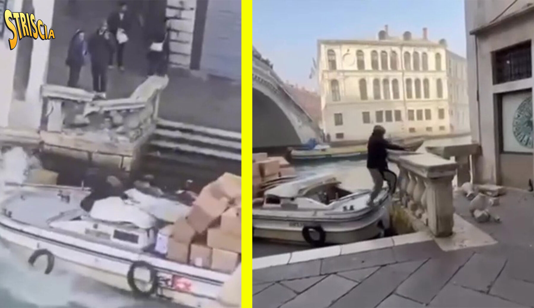 Venezia, borseggio 2.0: donna nota alla Polizia ruba un’imbarcazione ma si schianta poco dopo contro il Ponte di Rialto