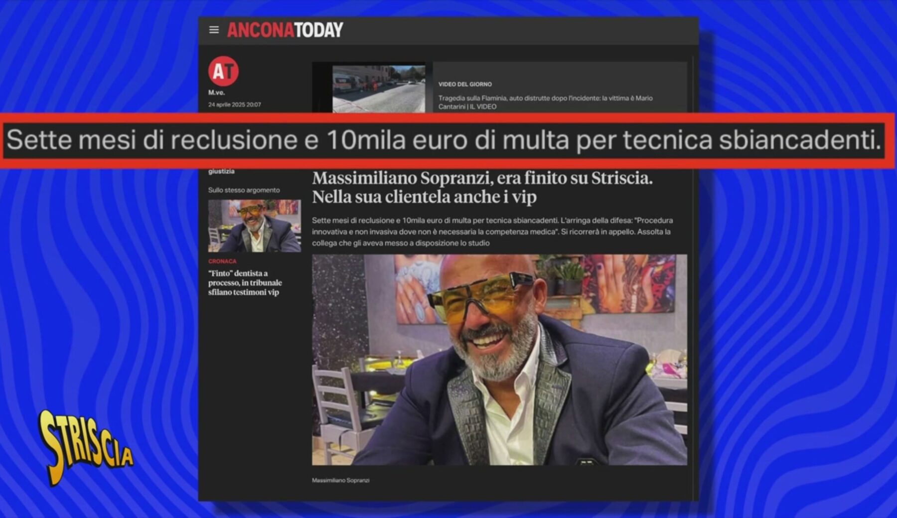 Clona la targa per non pagare i pedaggi: di nuovo nei guai il dentista abusivo dei vip già smascherato Striscia