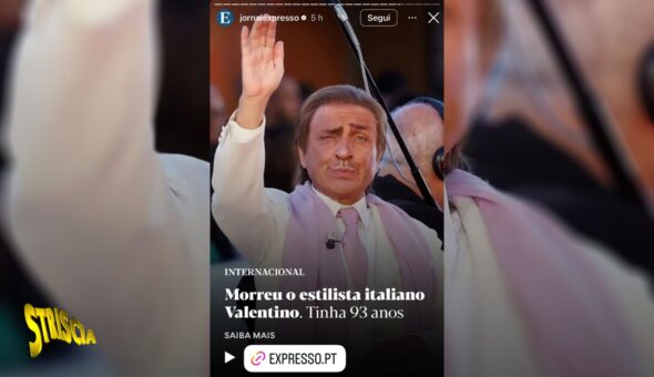 Incredibile gaffe di Jornal Expresso: confuso Valentino Garavani con l’imitatore Dario Ballantini di Striscia