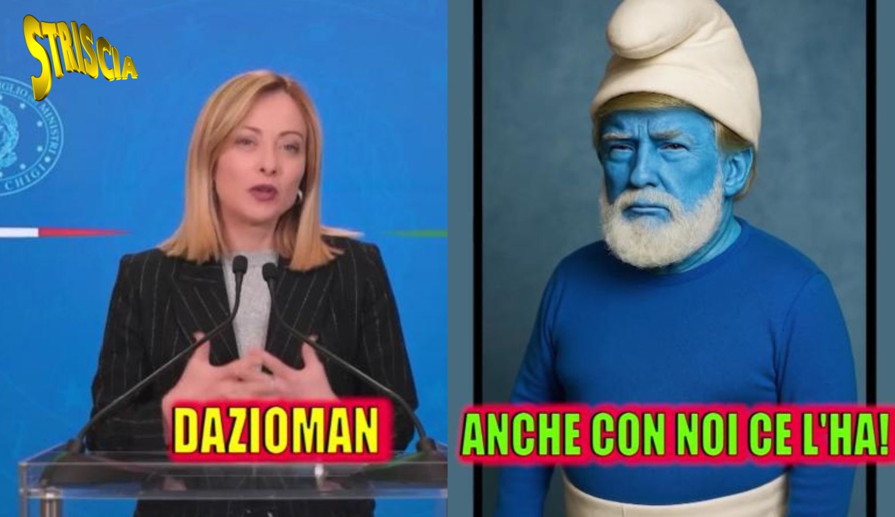 Arriva “Dazi”, la nuova sigla di Striscia che si fa beffe della politica di Trump