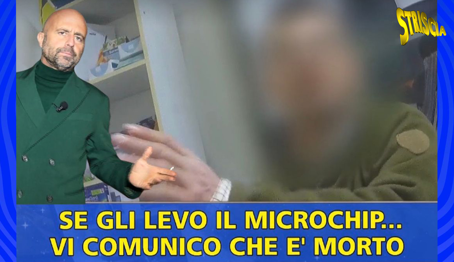 Stasera a Striscia Luca Abete smaschera falso veterinario che consiglia come sbarazzarsi di cani e colonie feline: «Tolgo il microchip e comunico che è morto. Se ci beccano ci arrestano. Ai gatti facciamo ’a cartella»