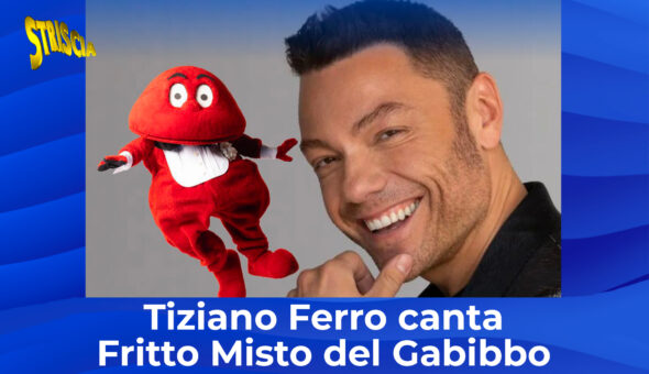 Tiziano Ferro canta “Fritto Misto” del Gabibbo