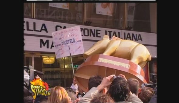 Mega Tapiro d'oro al Festival per lo share più basso di sempre