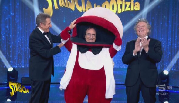 Clamoroso a Striscia: dentro al Gabibbo c'è… Al Bano!
