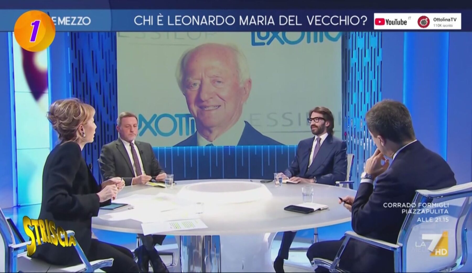 Leonardo Maria Del Vecchio al primo posto de I Nuovi Mostri grazie all’intervista dalla Gruber diventata virale